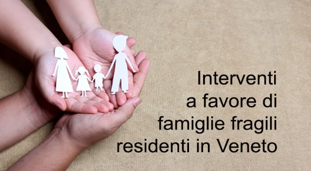 Avviso pubblico per il programma di interventi a favore delle famiglie fragili residenti nel veneto (dgr 1076/2023)